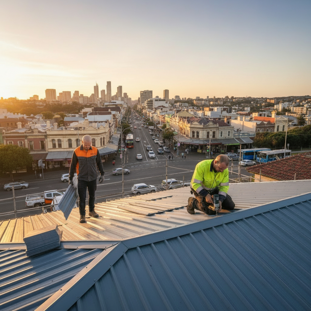 roof replacment job in the inner west sydney