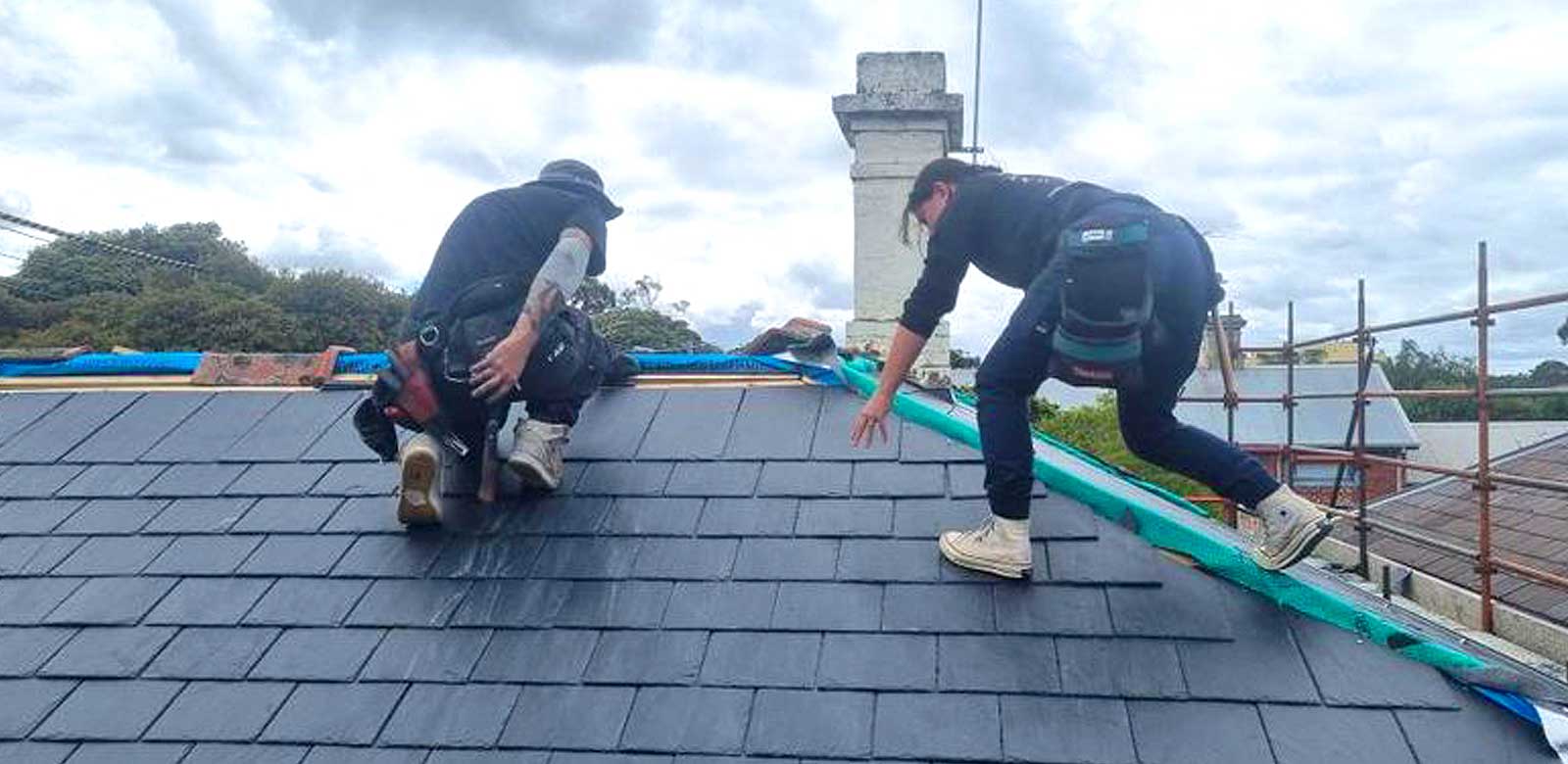 slate roofing project in randwick eastern suburbs sydney