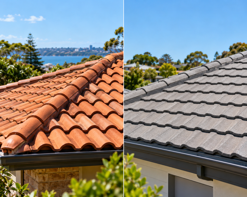 terracotta vs concrete roof tiles
